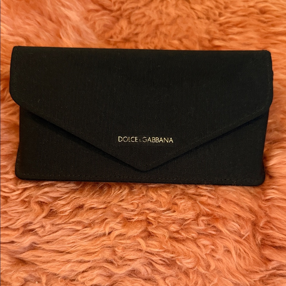 Dolce & Gabbana Black Envelope Clutch